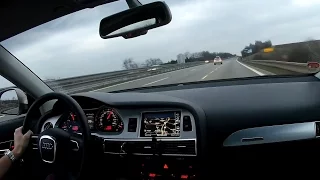 Long evening motorway drive - Audi A6 3.0 TDI