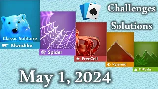 Microsoft Solitaire Collection: May 1, 2024