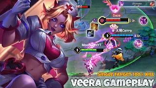 Veera Mid Lane Pro Gameplay | Best Burst Damage Dealer | Arena of Valor Liên Quân mobile CoT