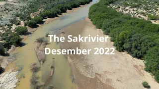 Rains in the Karoo. The Sakrivier flowing Desember 2022, reminiscing about adventures of our youth.