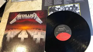 Master of Puppets  - Metallica 1986 Elektra 1st US pressing vinyl rip Side 1