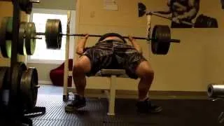 405lbs x 8 reps Bench Press Raw