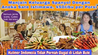 1 porsi sate 400 ribuan, Bikin Keluarga Spanyol Ketagihan. 1 Porsi Bisa buat Rame Rame