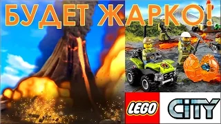 LEGO City Исследователи Вулканов 60120. Обзор конструктора Лего Сити 2016. Volcano Starter Set