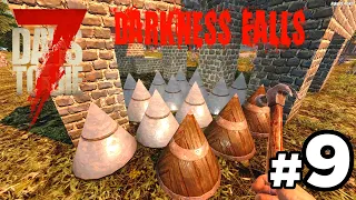 Spike Traps for the Horde Base - 7 Days to Die A20 Darkness Falls - Part 9