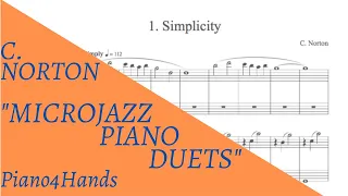 C. Norton - Microjazz Piano duets collection 1 for piano four hands (Score)