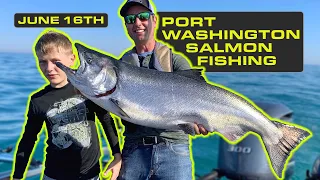 June 16th Port Washington Salmon Fishing