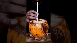 Healthy King Coconut Juice🌴🤤 | Tasty Food ASMR | #kingcoconut #juice #traditional #shorts #healthy