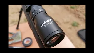 Пристрелял GAMO 3-9 x40 на дистанцию 40 метров. (4,5мм)