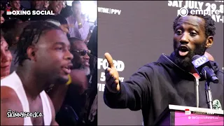“YOU’RE A B**CH!” Terence Crawford LOSES IT! BLASTS Errol Spence Team Member In HEATED EXCHANGE