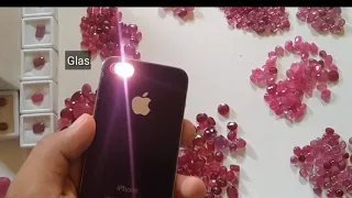 Torch Test on Ruby | Natural vs Glassfilled Ruby stone