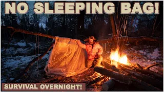 0°F/-18C, Winter Survival Overnight w/NO Sleeping bag