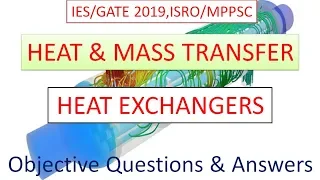 HEAT EX CHANGERS OBJECTIVE QUESTION AND ANSWERS . GATE 2019 , SSC JE , ESC & PSU exams