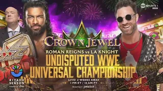 WWE Crown Jewel 2023 Full Match Card