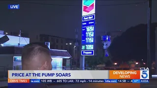 Gas prices up almost 50 cents in last week