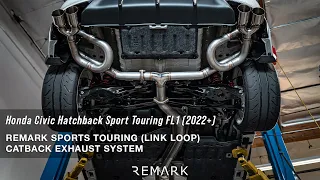 REMARK Sports Touring (LINK LOOP) Catback Exhaust - Honda Civic Hatchback Sport Touring FL1 (2022+)