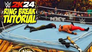 WWE 2K24 brown strawman vs omas ring break full match omg 😱🫨