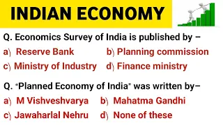 Indian economy | Indian Economy Q & A in English | imp Indian Economy MCQ