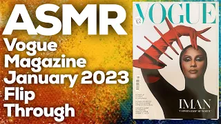 ASMR Vogue magazine January 2023 Flip through, StevenAntonyASMR