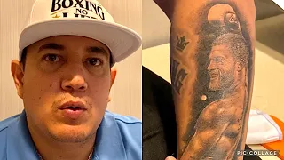 EDDY REYNOSO EXPLAINS WHY HE GOT A TATTOO OF CANELO "IT FILLS MY HEART,  HE'S VERY SPECIAL TO ME!"