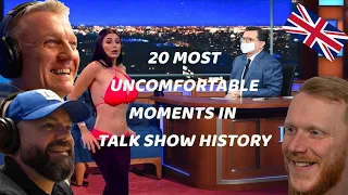 20 MOST UNCOMFORTABLE MOMENTS IN TALK SHOW HISTORY REACTION!! | OFFICE BLOKES REACT!!