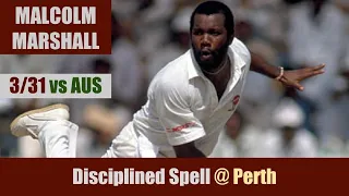 MALCOLM MARSHALL | 3/31 @ Perth | WI vs AUS | 8th Match | Benson & Hedges World Series1981/82