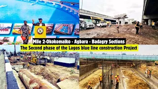 The 27km Lagos Blue Rail Line Project Second Phase Construction Project. Mile 2 - Okokomaiko.