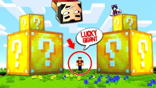 LUCKY BLOCK GIGANT in MINECRAFT! CE ?