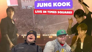 BTS Jung Kook LIVE from Times Square REACTION