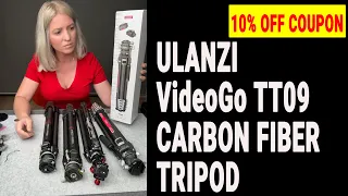 Ulanzi TT09 VideoGo Carbon Fiber Travel Tripod. Best travel video tripod This tripod is OUTSTANDING!