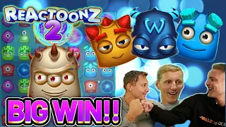 BIG WIN! REACTOONZ 2 BIG WIN - €10 BET ON CASINO Slot from CasinoDaddys LIVE STREAM