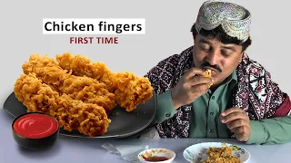 Tribal People Try Chicken Fingers