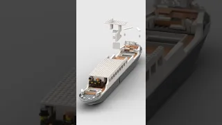 2 Stacker ship #shorts #satisfying #timelapse #lego #simple #toys #레고 #レゴ #bricks #ship