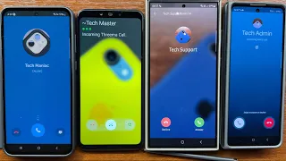 Samsung A55 Huawei Nova3i Samsung S24U Samsung Z Fold 5 BiP Threema Signal Google Meet Incoming Call