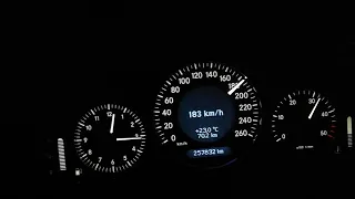 Mercedes-Benz Clk 270 cdi w209 acceleration to 230 kph - 200hp repro tuning