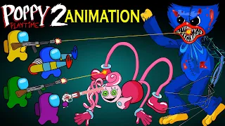 Among Us Animation vs. Huggy Wuggy, Mommy Long Legs (Poppy Playtime Chapter 2) | 어몽어스 좀비 애니메이션