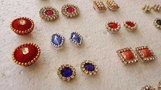 making of  Earring Studs / Patches at Home | Tutorial