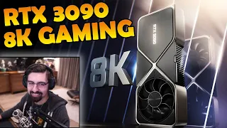 SHROUD reacts to FIRST 8K GAMING with RTX 3090