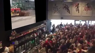 Donkey Gets Hit By Train Audience Crowd Reaction Real