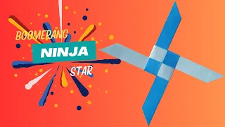 How to make Boomerang Ninja Star | VK Crafts