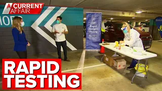 Australia's first drive-through rapid COVID-19 testing clinic | A Current Affair