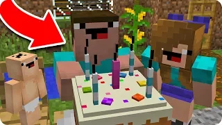 NOOB CELEBRA SU CUMPLEAÑOS EN MINECRAFT 🎂 EL CUMPLEAÑOS DEL NOOB DE MINECRAFT 😂