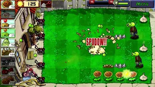 PvZ zombotany no wall nuts, tall nuts, or pumpkins