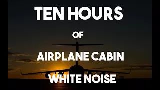 No ADS || Airplane White Noise || Jet Sounds || Sleep, Study, Reading, Homework Aid || 10 Hours
