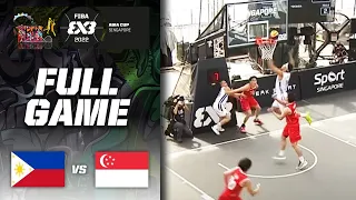 Philippines v Singapore | Men | Full Game | FIBA 3x3 Asia Cup 2022 | 3x3 Basketball