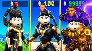 Franklin& DoraemonShinChan⚡ControllingBlackPantherWatch🔥IronManInGTA5!😱#gta5 #shinchan #doraemon