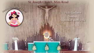 Live Holy Eucharist | Live Holy Mass at 6.45 am, Sun Sept 25, 2022 | St. Joseph Church, Mira Road
