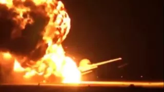 Взрыв российского стратегического бомбардировщика Ту 95 на базе Украинка