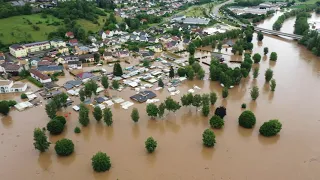 Jahrhundert Hochwasser im Sauertal 15-07-2021 Von Echternach bis Wasserbillig mit der Drohne