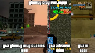 GTA LCS vs GTA A vs GTA 3. Map Comparison #2 - Staunton Island. Liberty City 1998-2000-2001